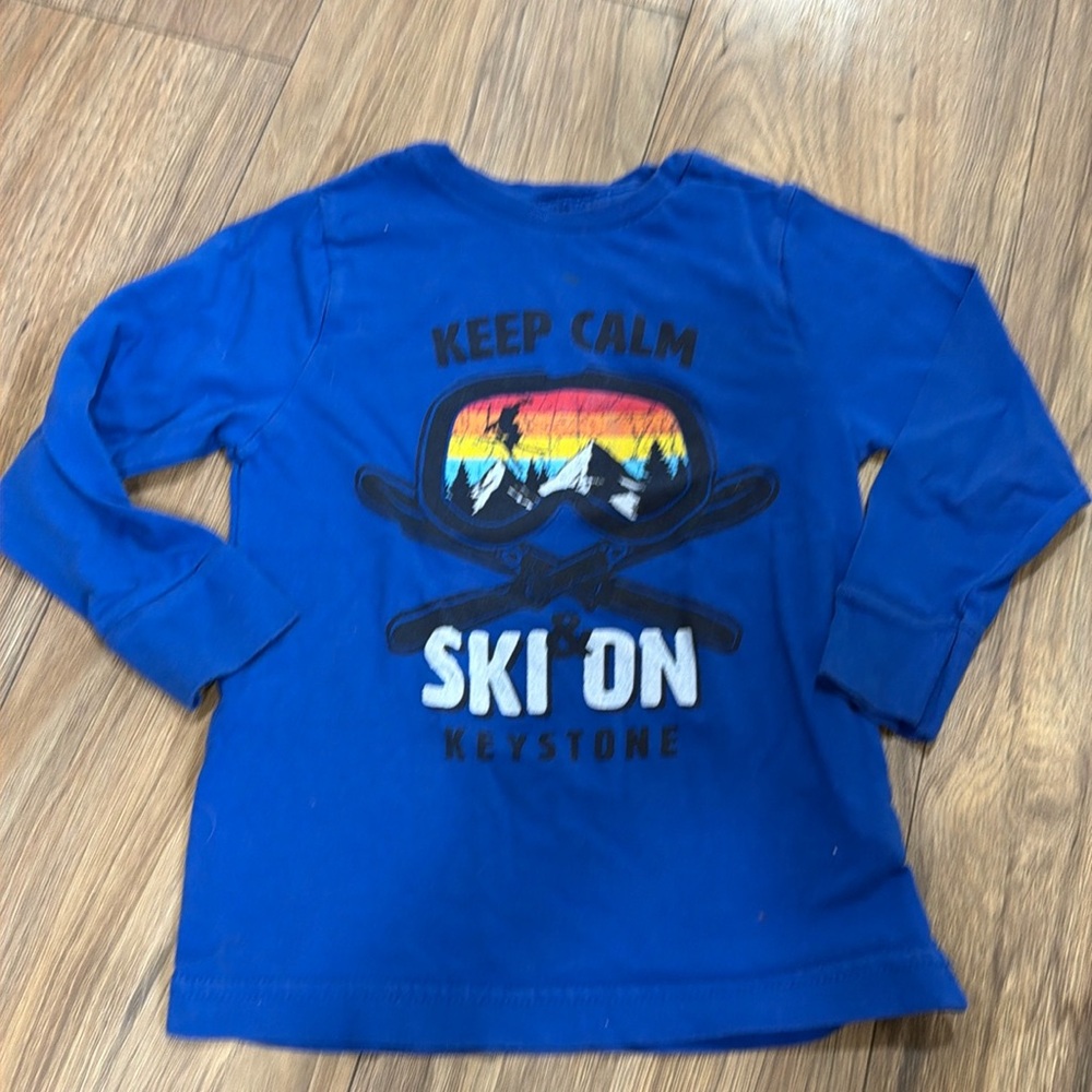 Keep Calm Ski On - Keystone, Long Sleeve T